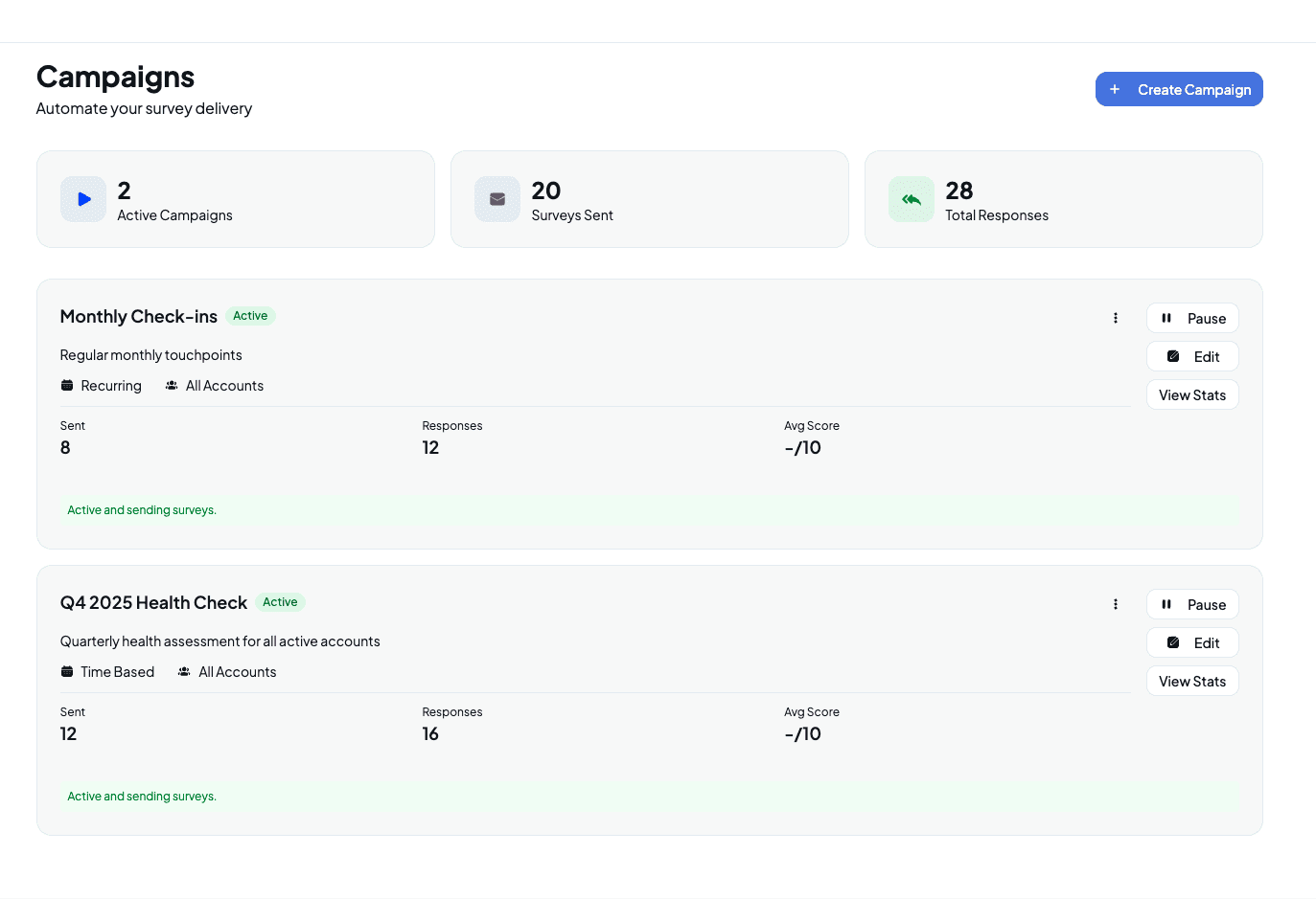 Template builder interface showing question types and email branding options